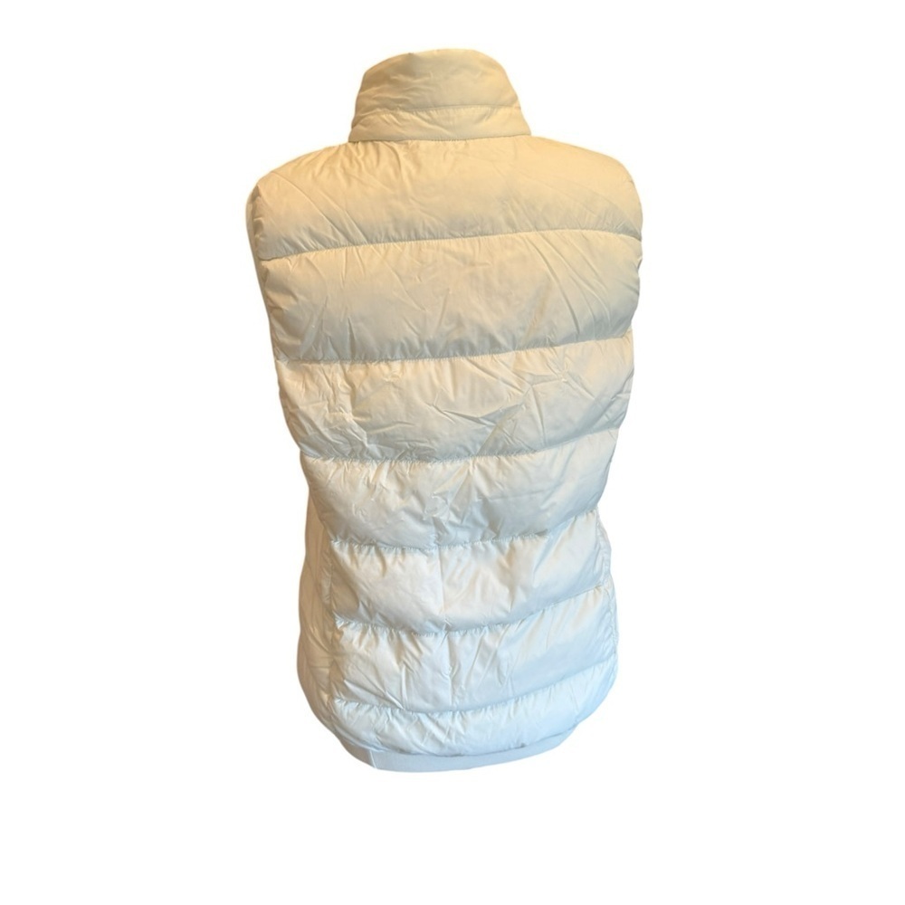 Puffy Vest Down Filling Winter White Two Outside and Inside Pockets Size XL - Picture 3 of 12